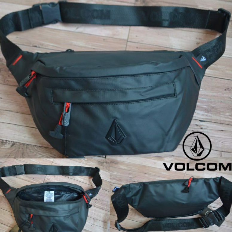 Terbaik.. TAS VOLCOM WAISTBAG VOLCOM TAS SELEMPANG VOLCOM WATERPROOF