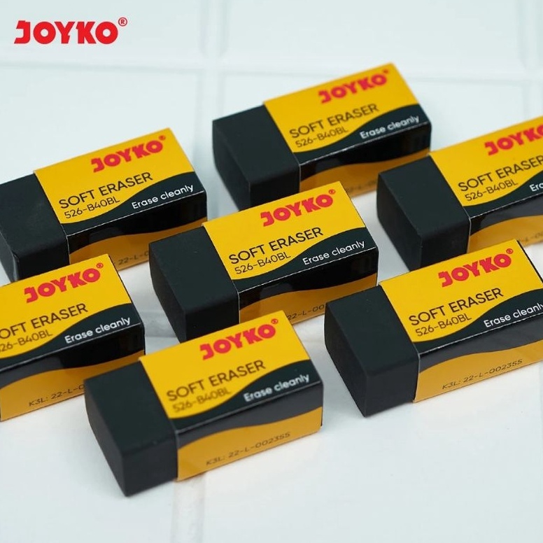

Bestseller.. PENGHAPUS PENSIL JOYKO 526 B40BL/ 520 B40P PENGHAPUS KECIL MURAH GROSIR ISI 40 PCS SYE