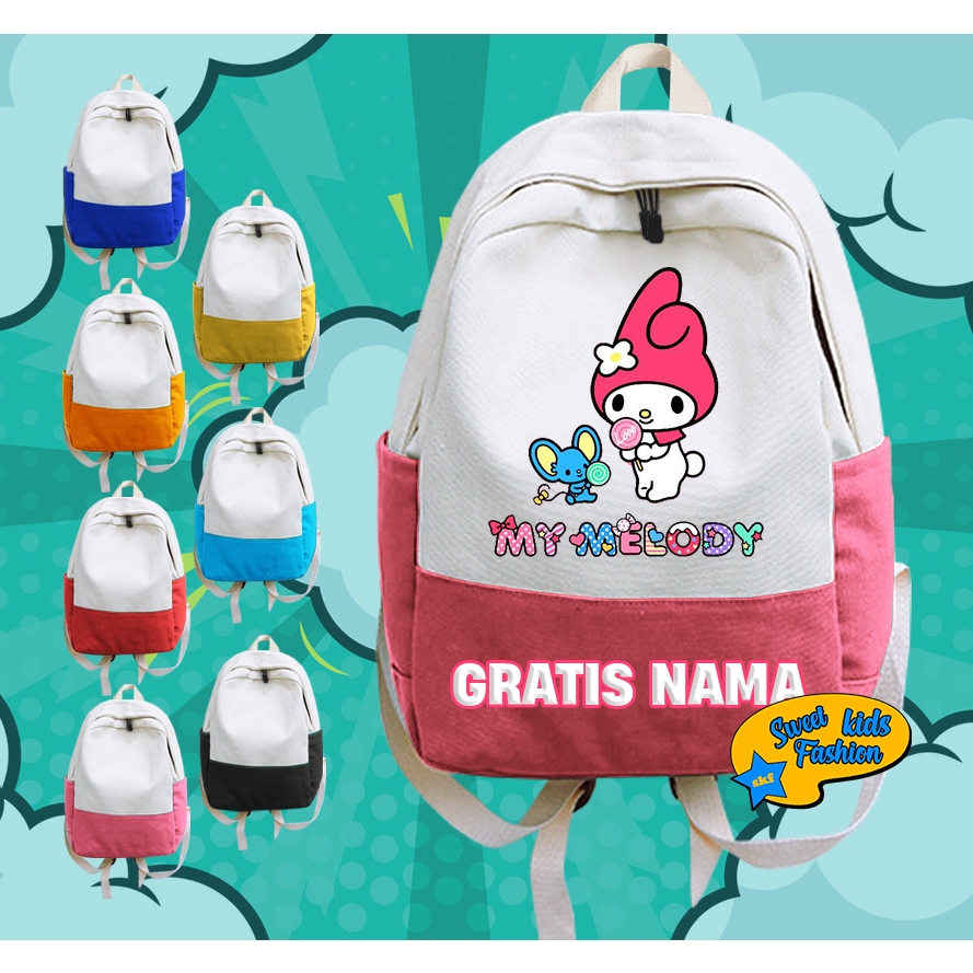 Tas Anak My Melody Sanrio Tas Sekolah Anak My Melody Gratis Nama