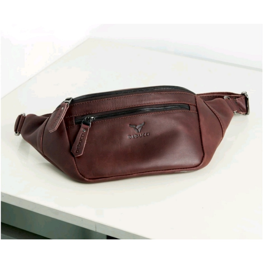 Waist Bag Kulit CH Dark Brown