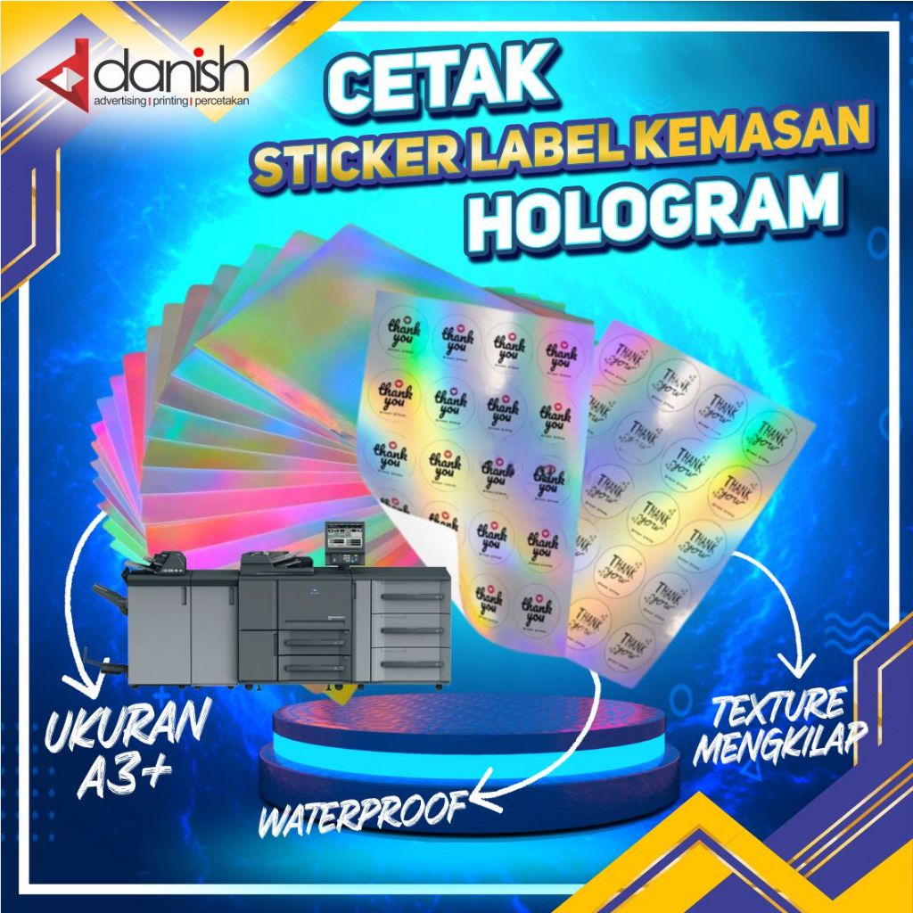 

TERMURAH STICKER HOLOGRAM STICKER HOLOGRAM MOTOR/LABEL KEMASAN HOLOGRAM