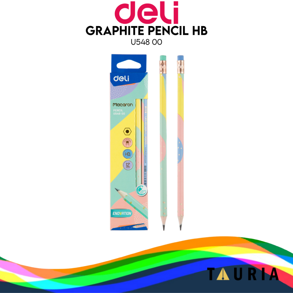 

Deli Graphite Pencil / Pensil Kayu HB Kualitas Bagus U548 00
