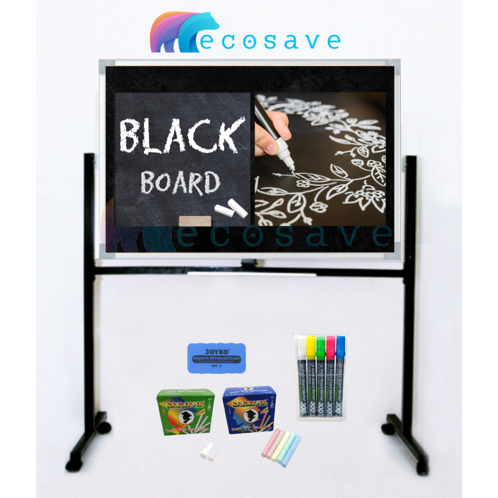 

Blackboard Standing Papan Tulis Kapur / Spidol Chalkboard Papan Tulis Hitam Sedang Medium Besar Untuk Cafe Sekolah Meeting Chalk Board Black Board Marker 45x60 60x90 60x120 80x120 90x120 90x150 90x180 100x150 100x180 100x200 120x180 120x200 120x240 cm