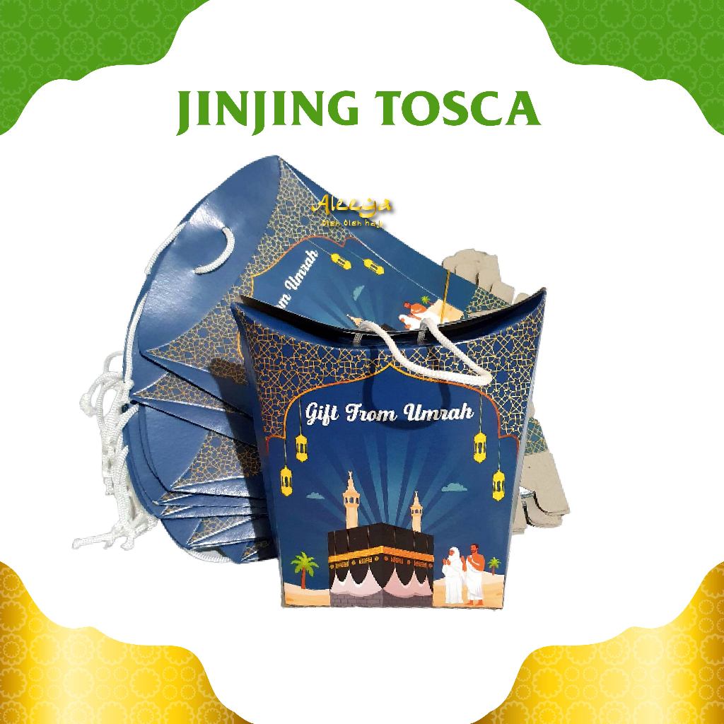 

iDk90 Dus Tali Paperbag Oleh Oleh Haji dan Umroh Motif Unik Paket Per 25 Pcs