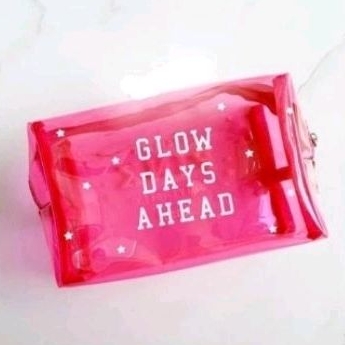 SOCIOLLA CLEAR PINK Make Up Pouch Tas Kosmetik