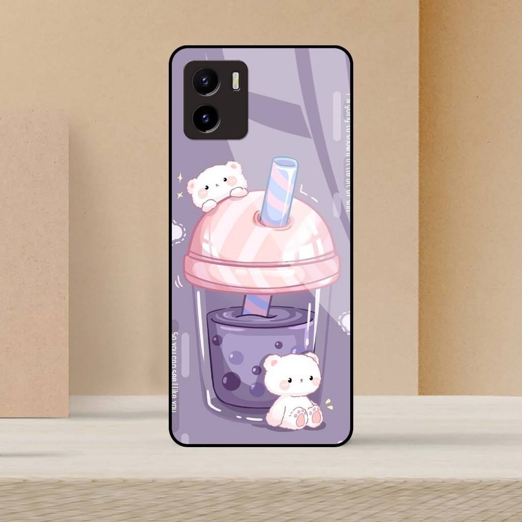 [ BBA ] jasoncellphone Softcase Kaca Kilau VIVO Y15S / VIVO Y01 - Casing Hp - Softcase - Softcase Gl