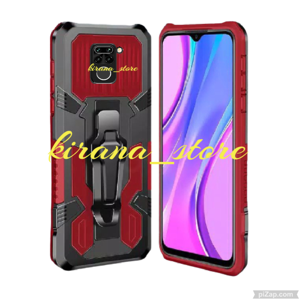 Soft Case Belt Clip XIAOMI REDMI NOTE 9 Case Robot Belt Clip Standing Cover Armor Case Hp Icristal