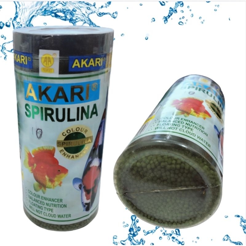 AKARI AA SPIRULINA 100GR Makanan Ikan Koi Koki