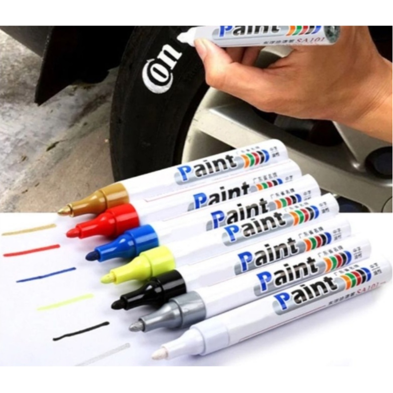 

Spidol Ban Motor Mobil / Paint Marker / Spidol Ban Permanent / Spidol Warna / Spidol Ban Vauto