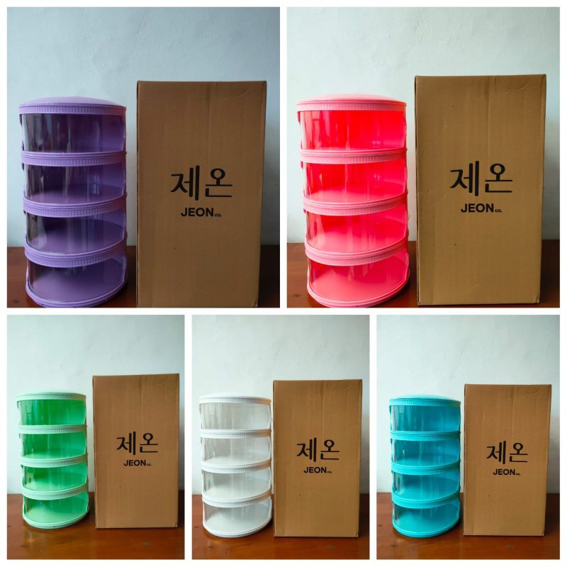 Tudung Saji 4 Susun | Rak Makanan Susun | Tempat Penyimpanan Makanan | Tudung Saji Jeon