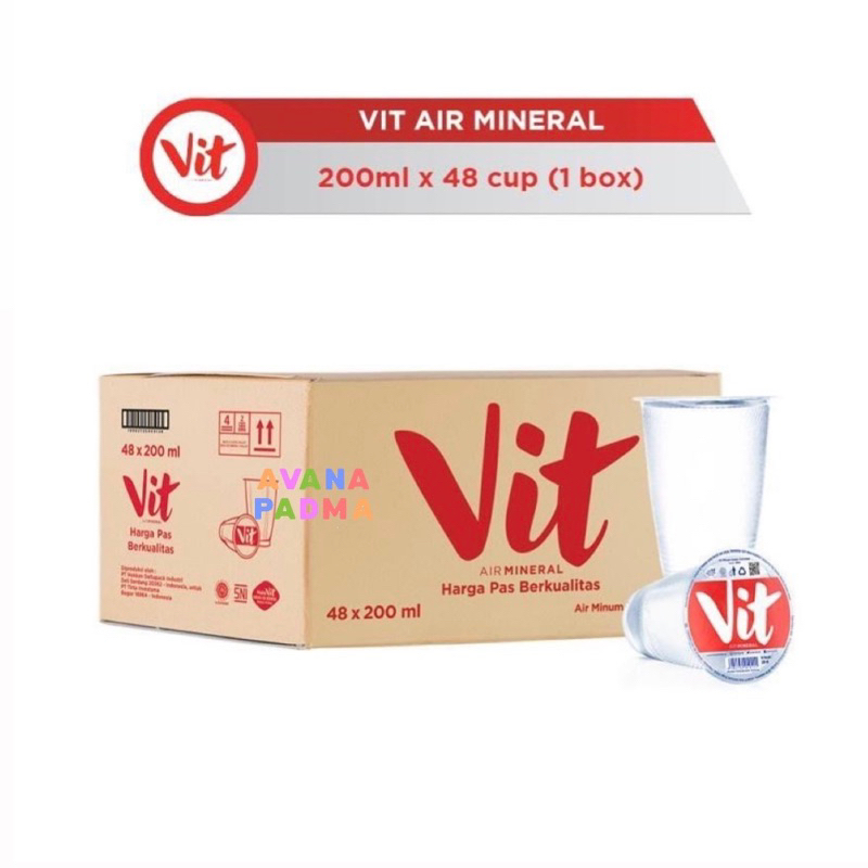 

Vit Gelas Air Mineral 200ml (1 Karton/48 pcs)