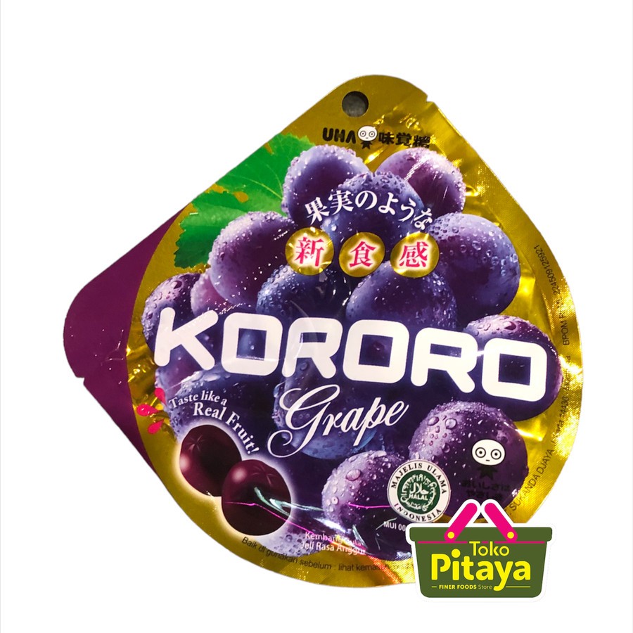 KORORO UHA jelly candy grape Jepang - Anggur 40 gr