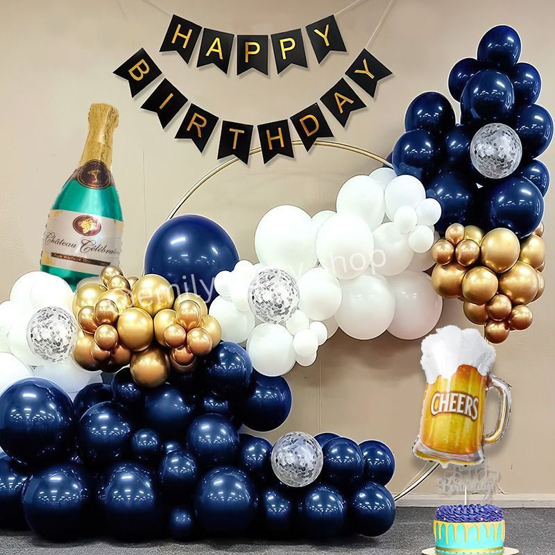 [PAKET] Happy Birthday Dekorasi/Paket Dekorasi Birthday Party Theme/BIRTHDAY Set WHISKEY