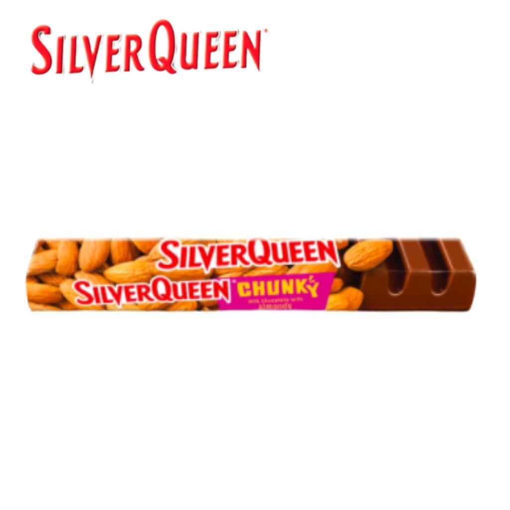 Grosir Addict Coklat Silverqueen Chunky Bar Almond 95 gram