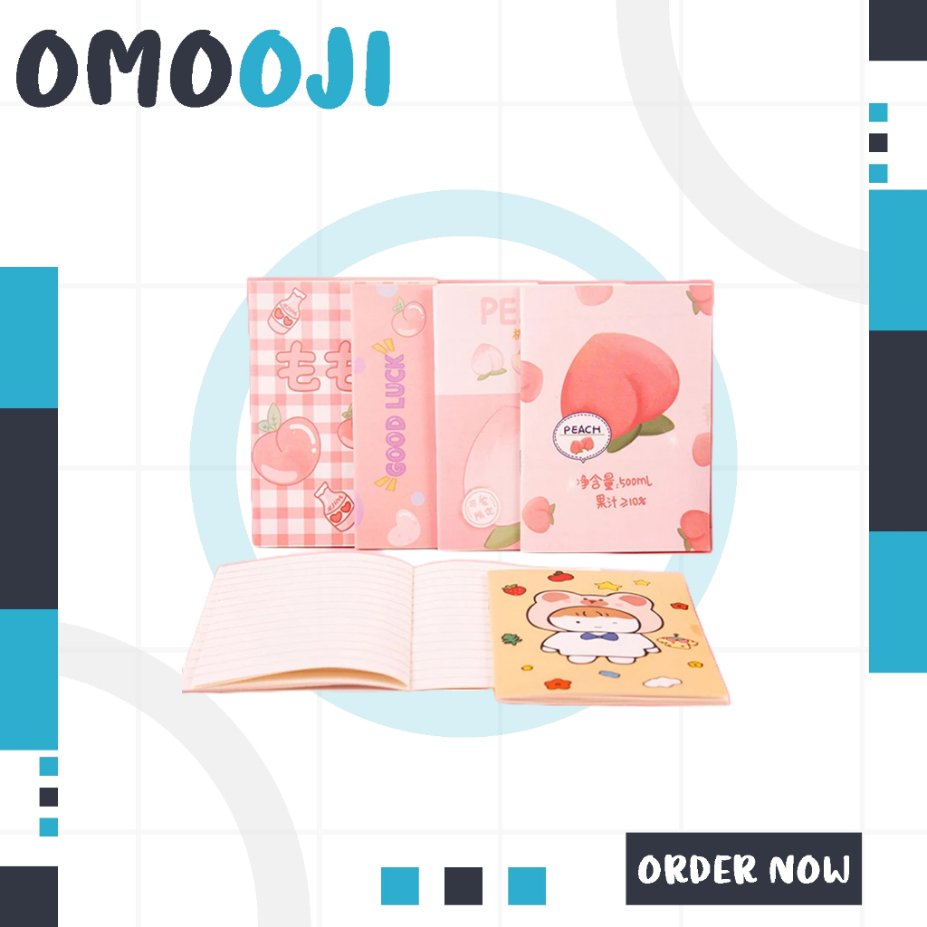 

Omooji - Buku Tulis Mini Motif Kartun Note Book Mini Cartoon Mini Book Notepad Karakter Buku Tulis Memo Kecil Murah Import S102