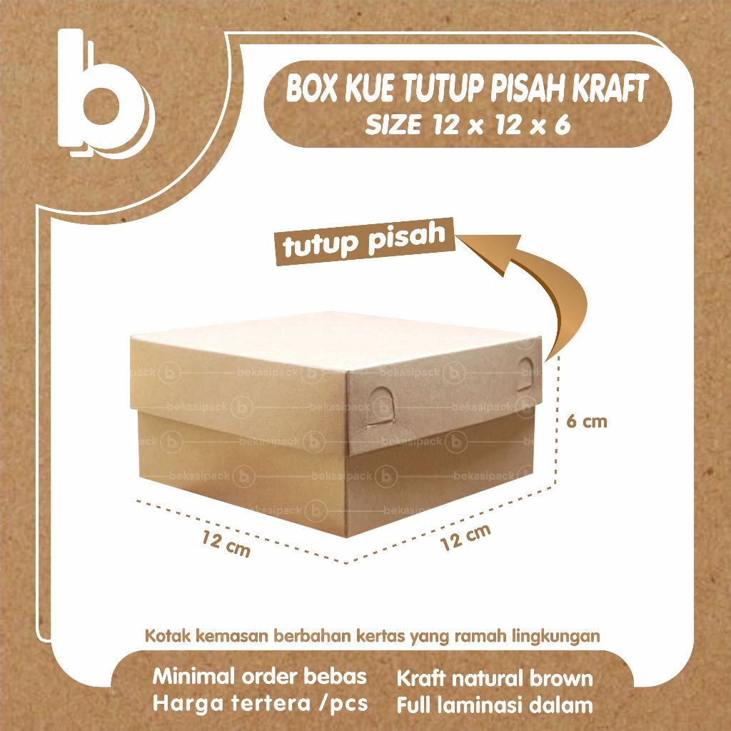 

Box Kue Tutup Pisah 12x6x6 I BKTP00434