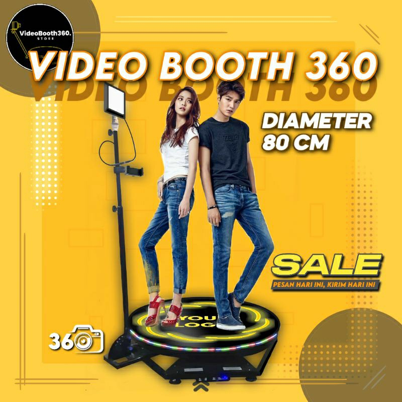 VIDEOBOOTH 360 (80CM) PHOTO BOOTH SPINNER 360 - Video putar 360° - videobooth kualitas terbaik
