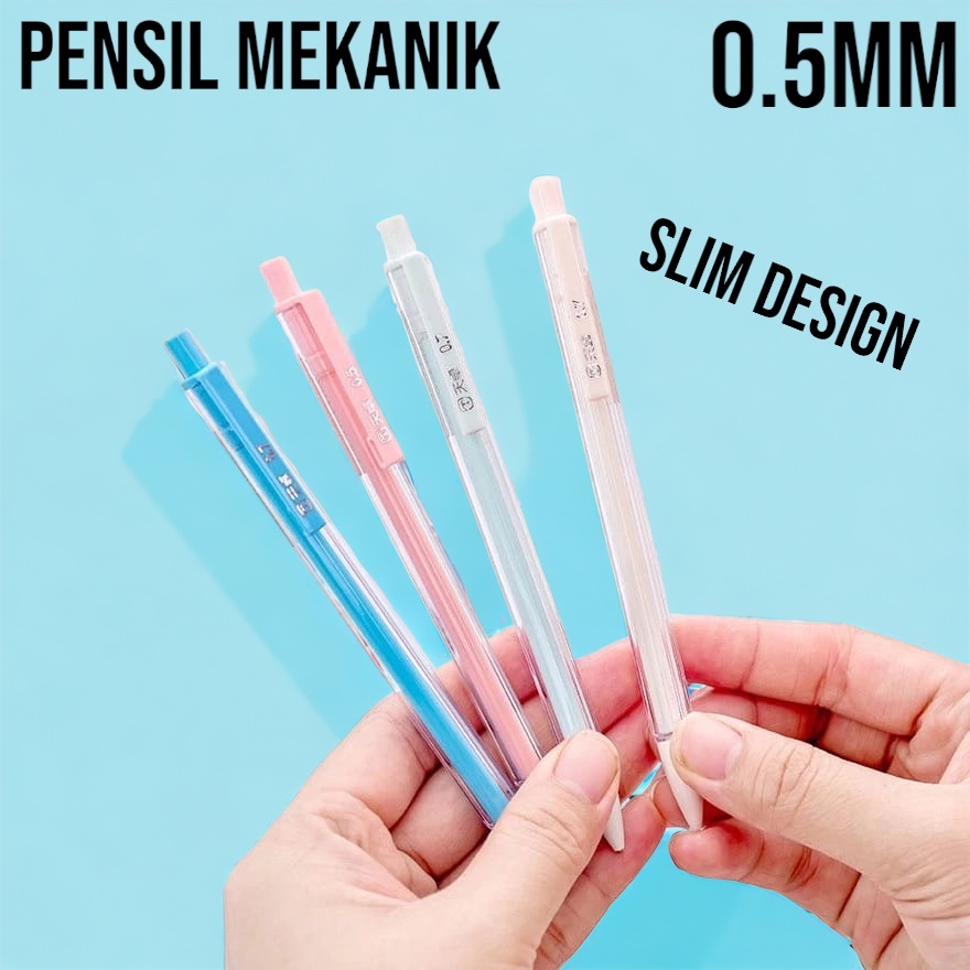 

Pensil Mekanik 0.5 mm Otomatis Bentuk Hexagonal Ukuran 0.5mm Pensil Mekanik Warna Transparan Simple Untuk Stationery Sekolah