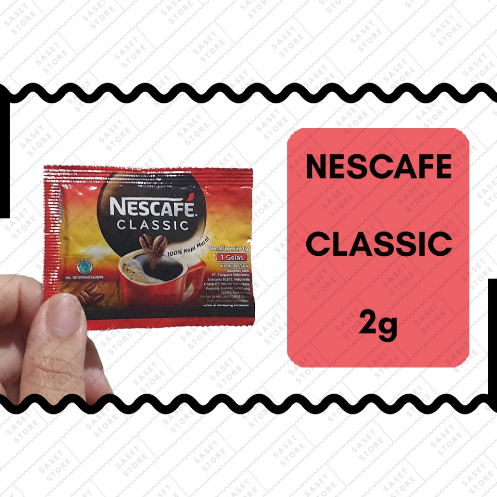 

Nescafe Classic 2g Sachet Kopi Instan