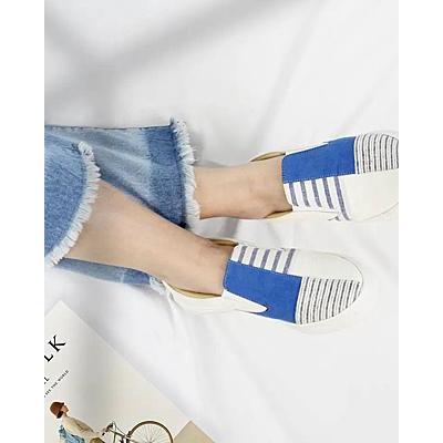 Sepatu Slip On Canvas Sepatu Casual Motif Denim Sepatu Pria