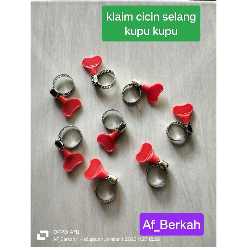 klaim cincin selang kupu kupu
