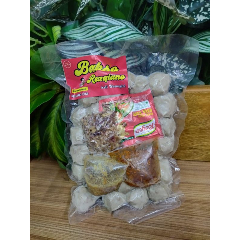 

Bakso polos isi 35 + Bumbu kuah bakso