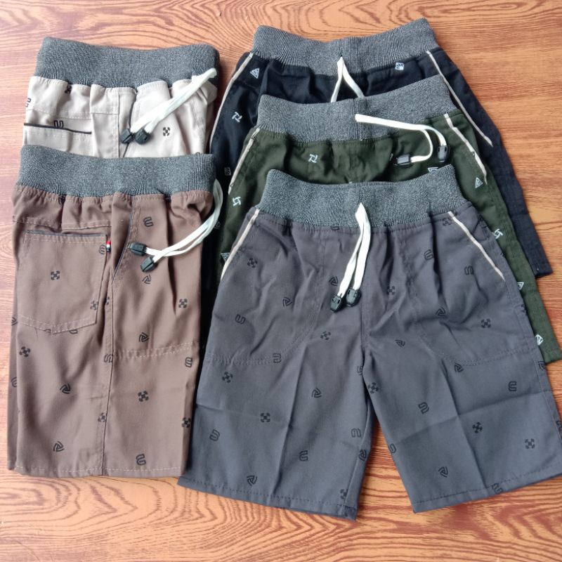 PAKET 5 PCS CHINOS CELANA PENDEK MOTIF ANAK LAKI LAKI