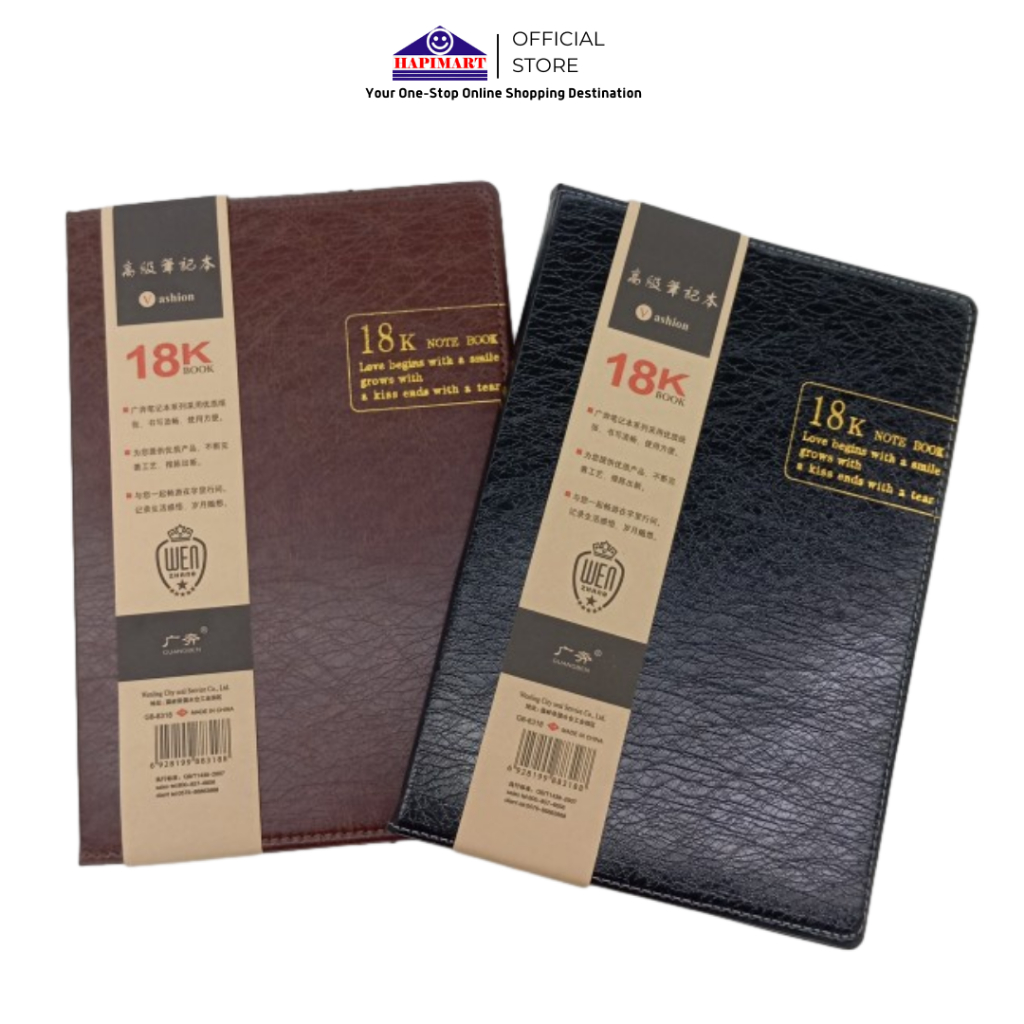 

Notebook Leather Cover /Buku Catatan Diary/Notepad 18K Cover Kulit