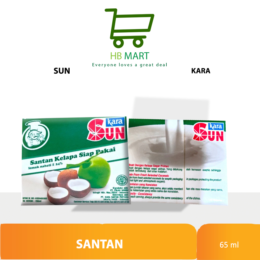 

SANTAN SUN KARA 200 ML SATUAN - Santan aja