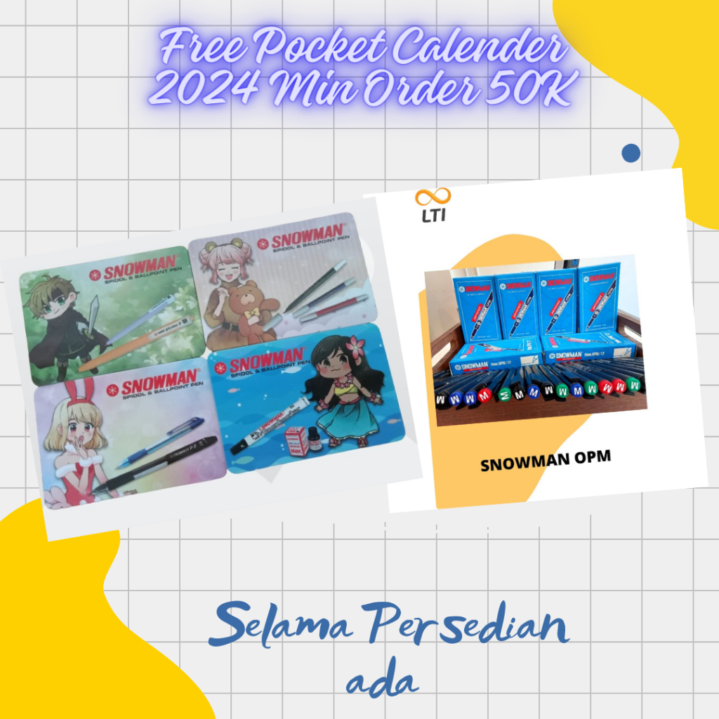 

Spidol Permanen Snowman OHP / OPM - UK. Medium - HEMAT