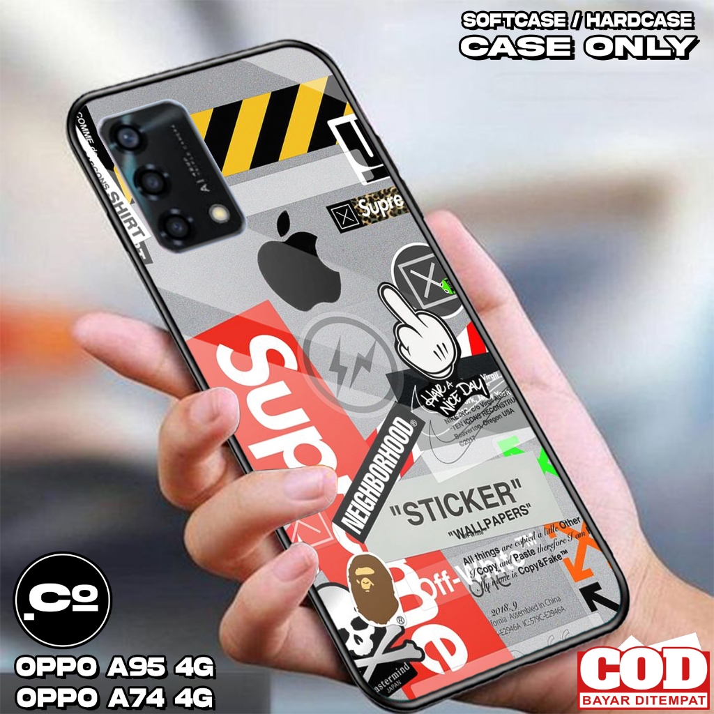 Case OPPO A95 4G / OPPO A74 4G - Casing OPPO A95 4G / OPPO A74 4G  [ BRND ] Silikon OPPO A95 4G / OP