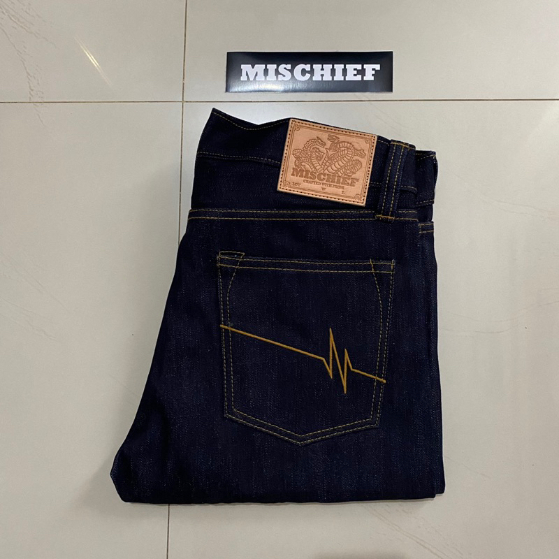 mischief denim lernaenan hydra 15oz selvedge not oldblue wingman nbdn warpweft sage aye pmp bluestat