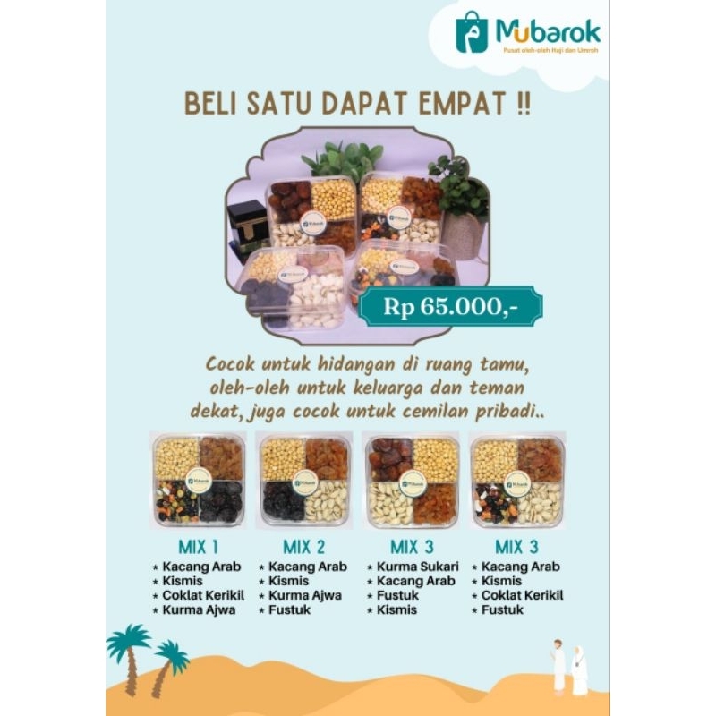 

Paket Mix 4 Sekat Oleh-oleh umroh dan haji