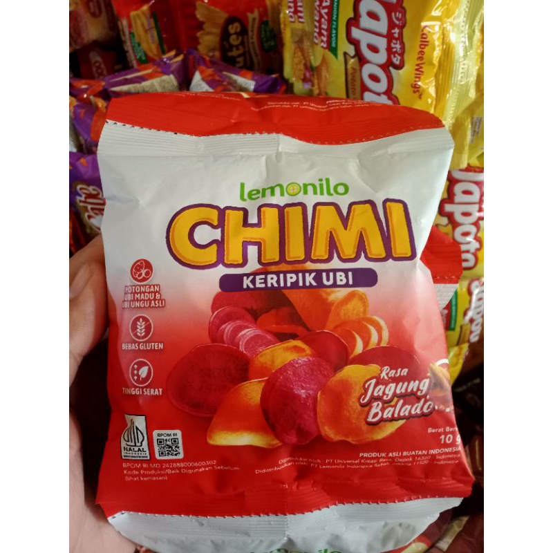 

Lemonilo Chimi Keripik Ubi Rasa Jagung Balado 1 Pcs x 10gr