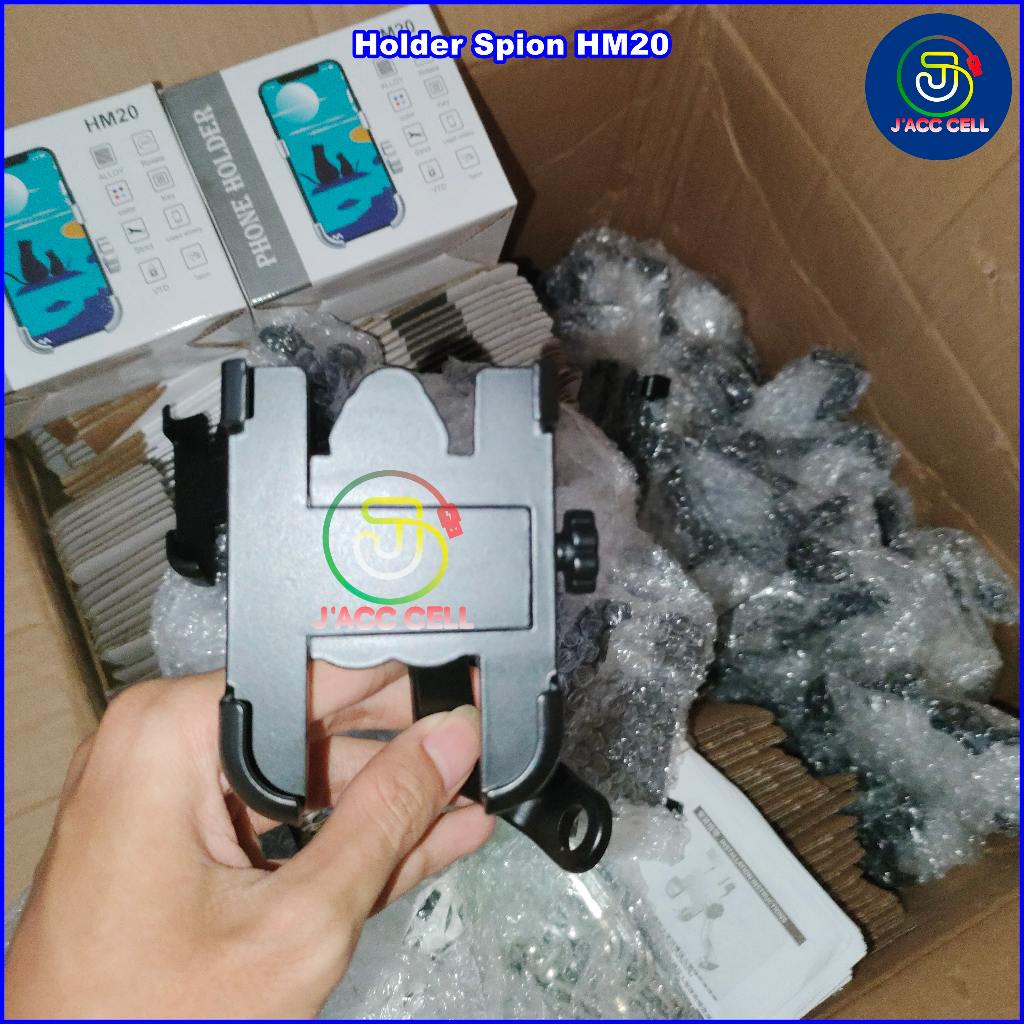 Holder Motor Holder Hp Besi Spion Motor HM20 Dudukan Hp di Spion Motor HM-20 Besi ojol gojek grab