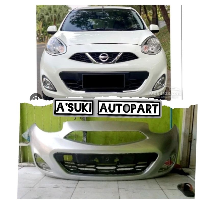 bemper bumper depan nissan march 2016