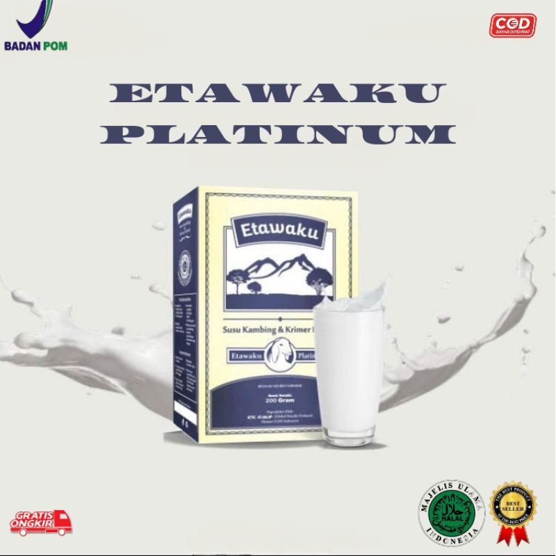 

ETAWAKU PLATINUM-SUSU KAMBING ETAWA DAN KRIMER NABATI BANTU MENGATASI SEGALA MACAM KESEHATAN TULANG DAN MENJAGA KESEHATAN PERNAFASAN (100% ORI)