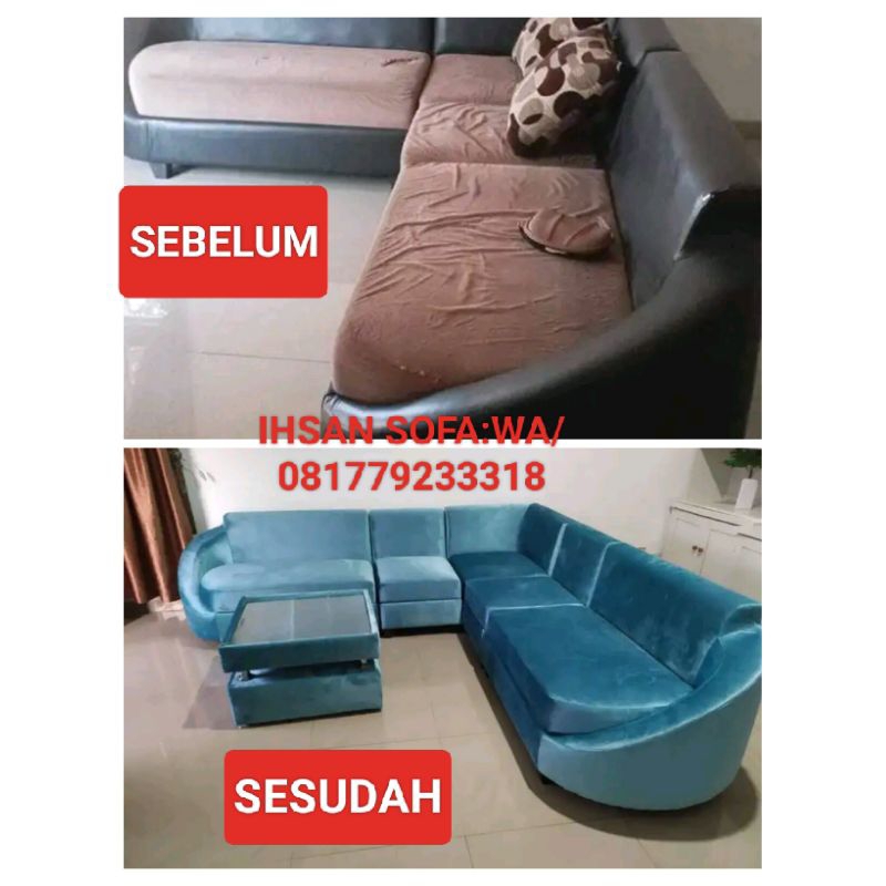 ganti kain sofa/ service sofa