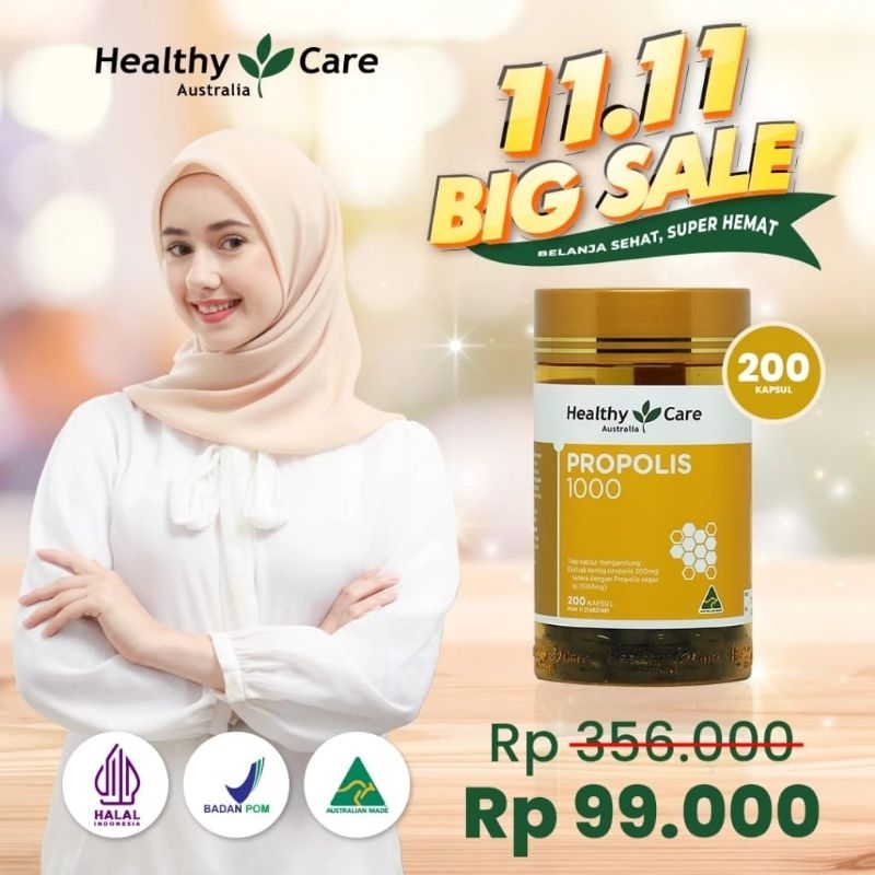 Healthy Care Propolis 1000Mg 200 Kapsul Lunak