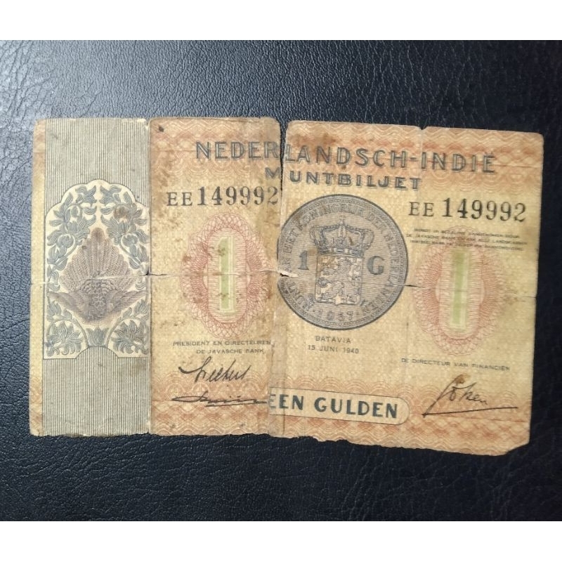 uang kuno 1 gulden muntbijet 1930 sh-2