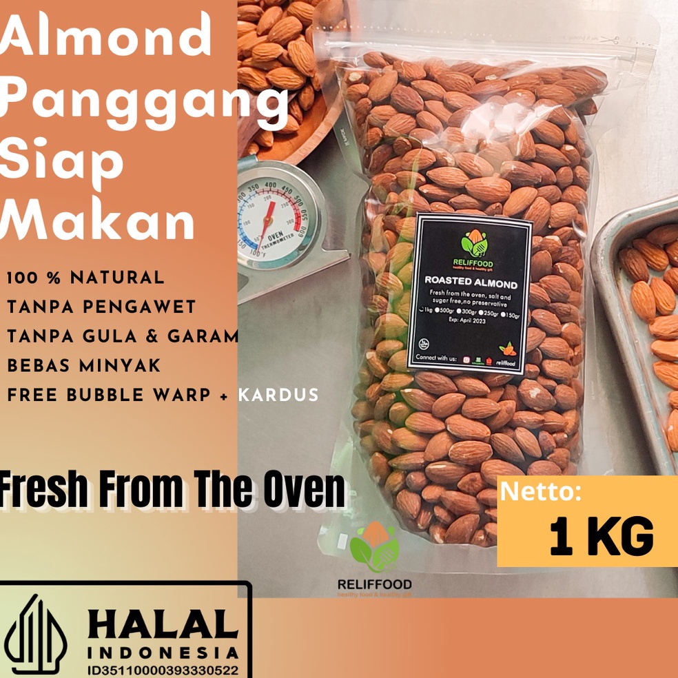 

Best Pr0duk ROASTED ALMOND 1 KG - KACANG ALMOND PANGGANG KUPAS New Product