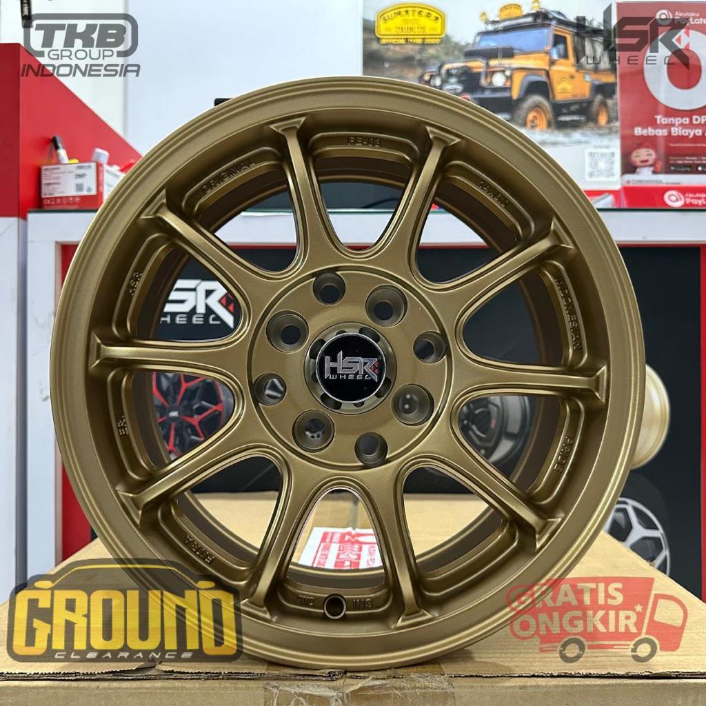 VELG MOBIL MURAH R14 AGYA, BRIO, AVANZA, CALYA, FUTURA R14 HSR FE03 LEBAR 6 INCI BRONZE