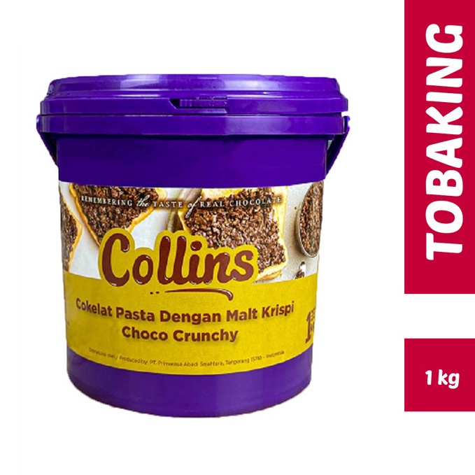

11.11 MALL Collins Dip Glaze Choco Crunchy 1kg Topping Cokelat Pasta Malt Krispi