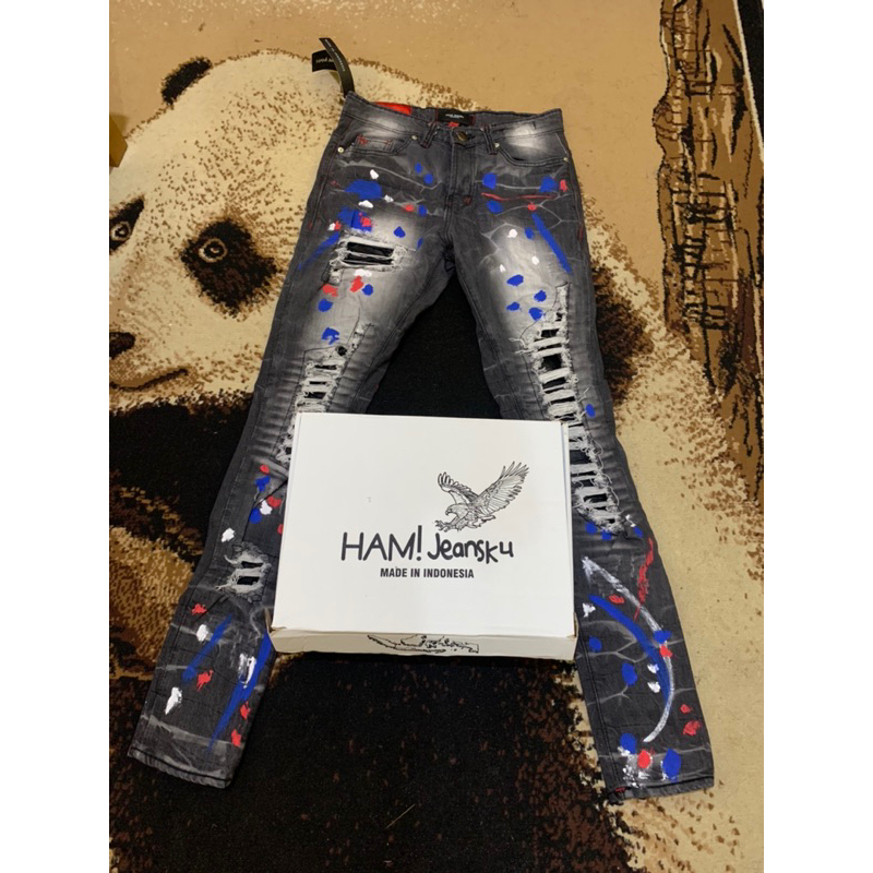 Hamjeansku splatter gray