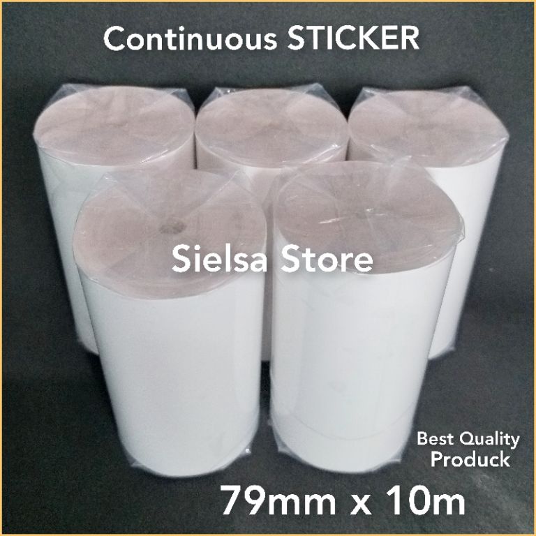 

GROSIR LABEL STIKER THERMAL 80MM x 10 METER/ KERTAS STICKER DIRECT THERMAL PREMIUM CETAK RESI OLSHOP