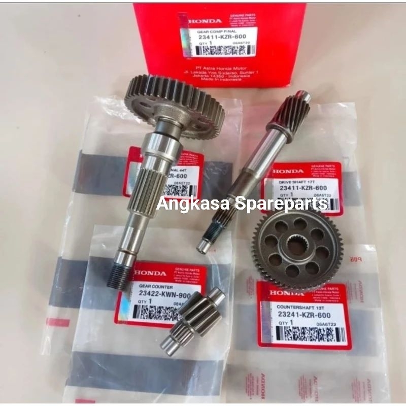 Gigi Rasio Set KZR Gear Rasio Vario 125 old Vario 125 LED New Vario 125 fi old PCX 125 ORI