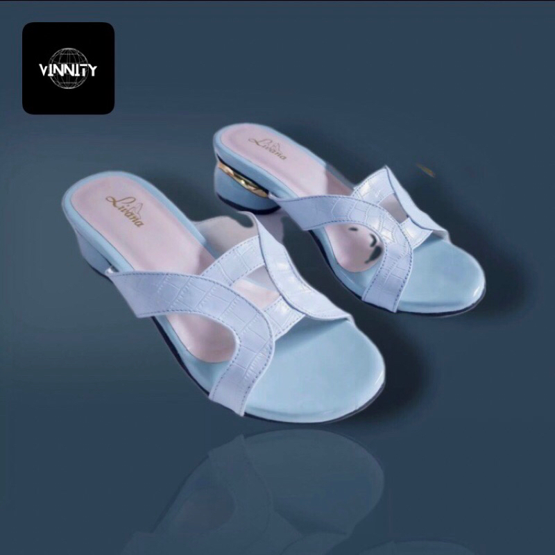 Sandal Heels Hak 3CM Cantik Wanita korean style model kekinian terbaru