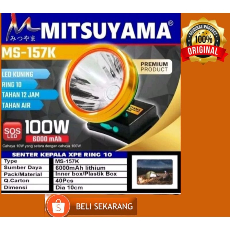 Senter Kepala Mitsuyama MS156 P MS157 K