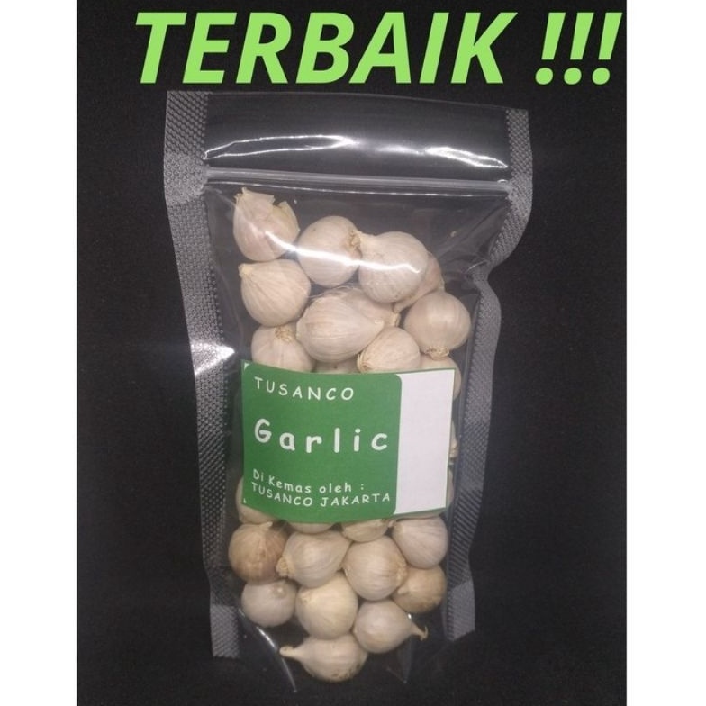 

[✾U46➤] ( Sudah dicuci ) Bawang Putih Tunggal 100 gram Tusanco Paling Diminati