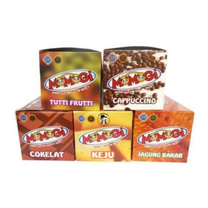 

modelTipe GPB298 MOMOGI 20pc jagung bakar, keju, coklat,tutti,cappucino
